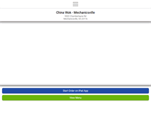 Tablet Screenshot of chinawokmechanicsville.com